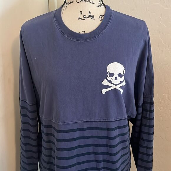 Spirit Jersey Soul Cycle London Blue Stripes Cross Bones Shirt - Picture 4 of 10